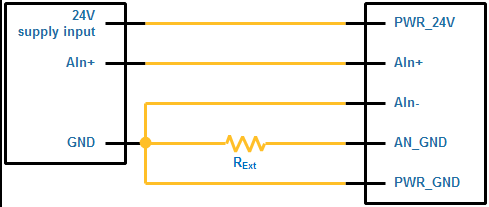 AIn Sensor-Versorgung AIn Sensor-Versorgung